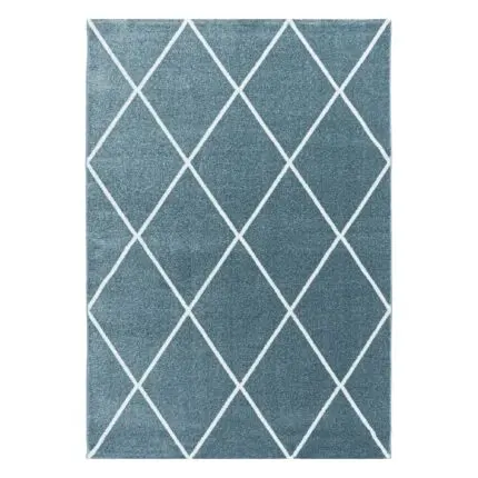 Rio Kortpolig vloerkleed Geometrisch – Blauw (4601)