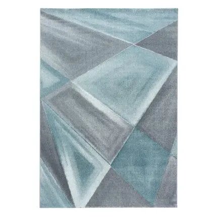 Beta Kortpolig vloerkleed Geometrisch – Blauw (1130)
