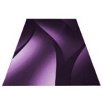 Kurzflor Teppich,  Ombre Design, Farbe Violett, Teppich für Wohnzimmer, Rücken aus Jute, Größe: 160 cm x 230 cm - Afbeelding 3