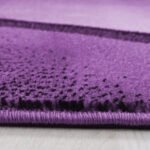 Kurzflor Teppich,  Ombre Design, Farbe Violett, Teppich für Wohnzimmer, Rücken aus Jute, Größe: 160 cm x 230 cm - Afbeelding 4