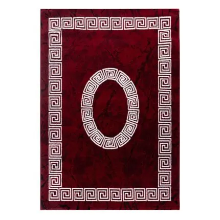 Plus Kortpolig vloerkleed Meander – Rood (8009)
