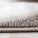 Kurzflor Teppich,  Abstrakt Wellen Design, Farbe Braun, Teppich für Wohnzimmer, Rücken aus Jute, Größe: 160 cm x 230 cm - Afbeelding 4