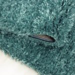 BRILLIANT Hoogpolig tapijt 200 x 200 cm Turquoise - Afbeelding 3