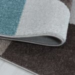 EFOR Kortpolig tapijt 80 x 250 cm Blauw - Afbeelding 5