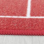 Kinder Teppich, Fußballstadion Frankreich, Farbe Weiß, Teppich für Kinderzimmer, Rücken aus Latex, Größe: 140 x 200 cm - Afbeelding 4