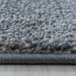 Kurzflor Teppich, Abstrakt Design, Farbe Braun, Teppich für Wohnzimmer, Rücken aus Jute, Größe: 80 x 250 cm - Afbeelding 4