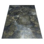 Kurzflor Teppich,  Ombre Design, Farbe Gelb, Teppich für Wohnzimmer, Rücken aus Jute, Größe: 80 x 150 cm - Afbeelding 3