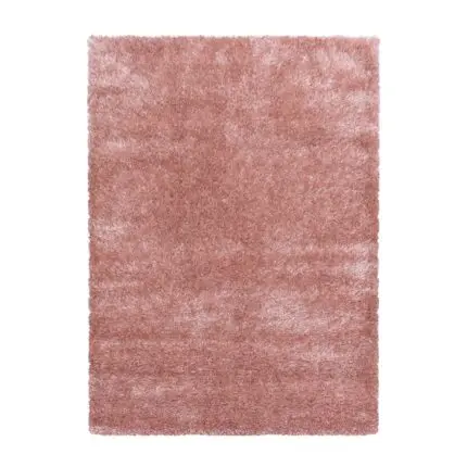Brilliant Hoogpolig vloerkleed Effen – Oudroze (4200)