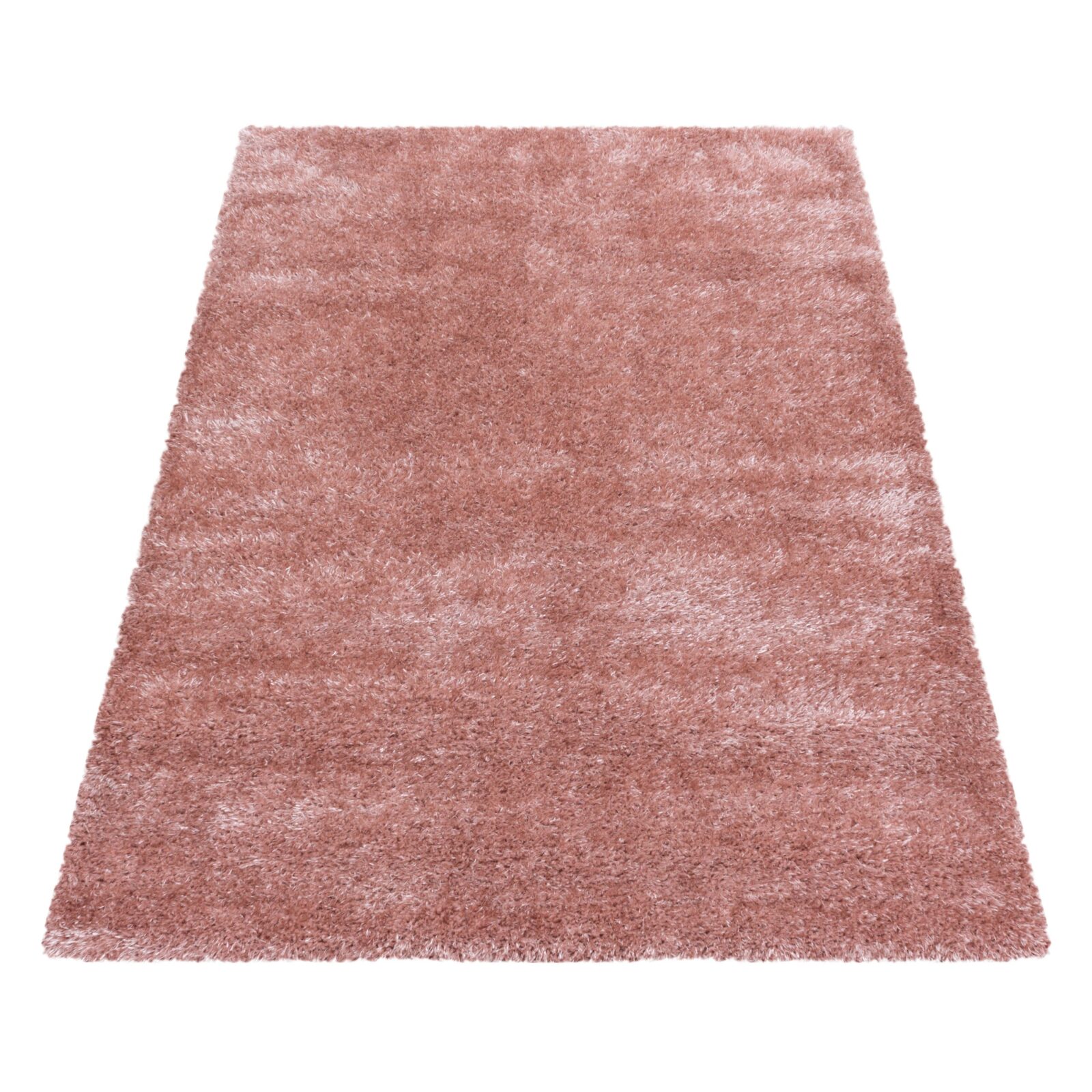 Brilliant Hoogpolig vloerkleed Effen – Oudroze (4200)