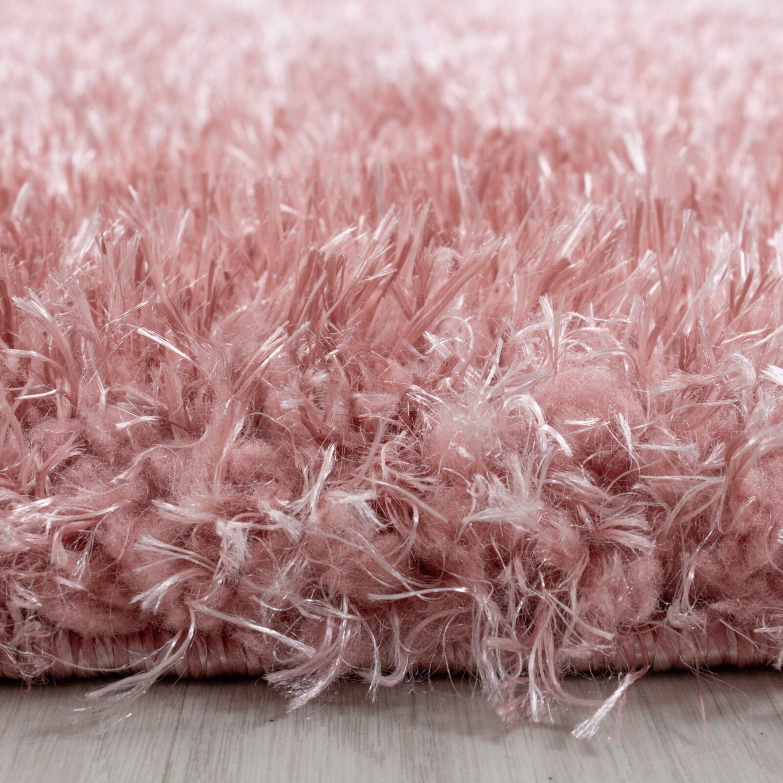 Brilliant Hoogpolig vloerkleed Effen – Oudroze (4200)