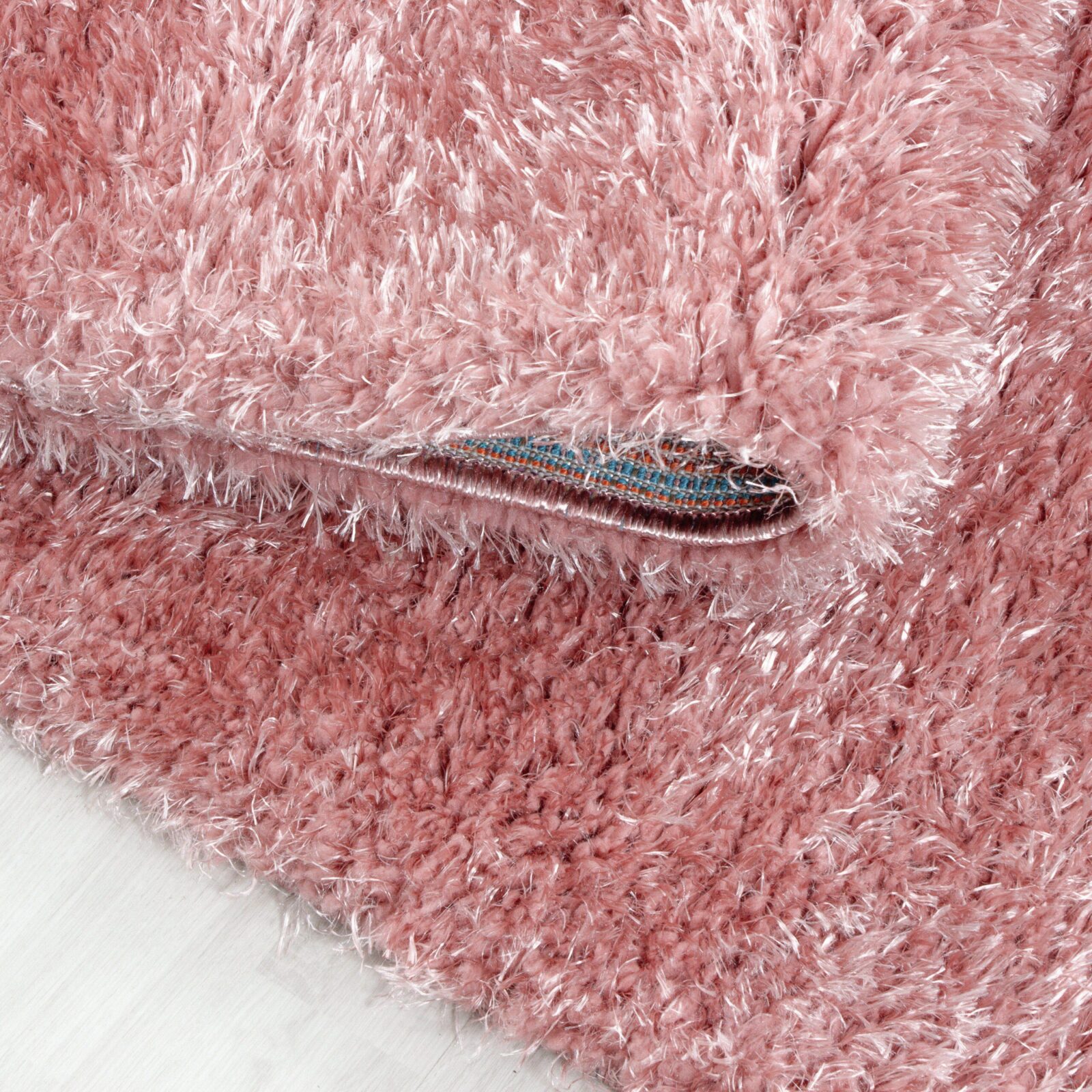 Brilliant Hoogpolig vloerkleed Effen – Oudroze (4200)