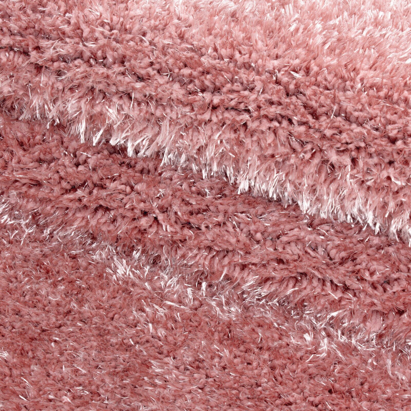 Brilliant Hoogpolig vloerkleed Effen – Oudroze (4200)
