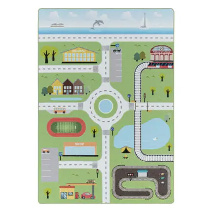 Play Kindervloerkleed Speelstraat – Groen (2902)