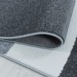 Kurzflor Teppich,  Geometrisch Design, Farbe Gelb, Teppich für Wohnzimmer, Rücken aus Jute, Größe: 120 cm x 170 cm - Afbeelding 5