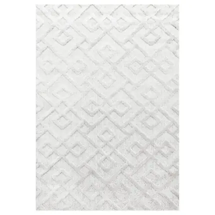 Pisa Hoogpolig vloerkleed Geometrisch – Crème (4708)
