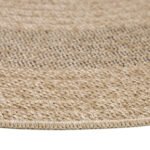 Outdoor Teppich,  Vintage Design, Farbe Schwarz, Teppich für Terasse-Balkon-Küche, Rücken aus Polypropylen, Größe: 200 cm Rund - Afbeelding 4