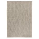 Outdoor Teppich,  Rauten Design, Farbe Beige, Teppich für Terasse-Balkon-Küche, Rücken aus Polypropylen, Größe: 200 cm x 290 cm