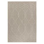 Outdoor Teppich,  Berber Design, Farbe Beige, Teppich für Terasse-Balkon-Küche, Rücken aus Polypropylen, Größe: 200 cm x 290 cm