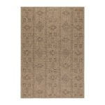 Outdoor Teppich,  Vintage Design, Farbe Schwarz, Teppich für Terasse-Balkon-Küche, Rücken aus Polypropylen, Größe: 160 cm x 230 cm