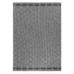 Outdoor Teppich,  Rauten Design, Farbe Grau, Teppich für Terasse-Balkon-Küche, Rücken aus Polypropylen, Größe: 80 x 150 cm