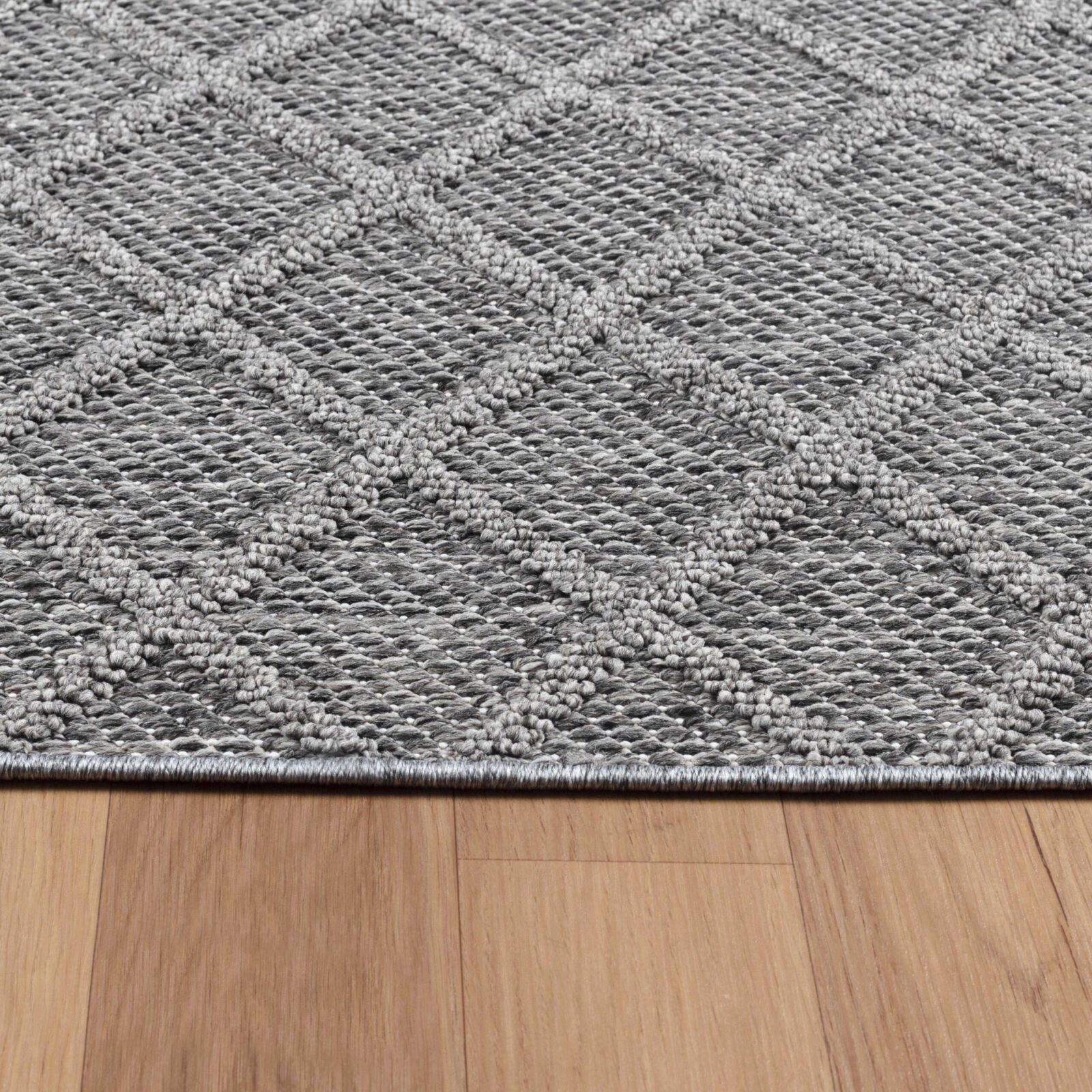 Patara Buitenkleed Ruitmotief – Grijs (4953)