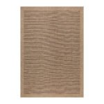 Outdoor Teppich,  Vintage Design, Farbe Schwarz, Teppich für Terasse-Balkon-Küche, Rücken aus Polypropylen, Größe: 80 x 150 cm