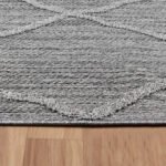 Outdoor Teppich,  Boho design, Farbe Grau, Teppich für Terasse-Balkon-Küche, Rücken aus Polypropylen, Größe: 240 x 340 cm - Afbeelding 4