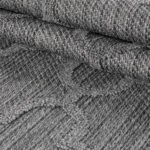 Outdoor Teppich,  Skandinavisches Design, Farbe Grau, Teppich für Terasse-Balkon-Küche, Rücken aus Polypropylen, Größe: 80 x 250 cm - Afbeelding 4