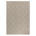 Outdoor Teppich,  Skandinavisches Design, Farbe Beige, Teppich für Terasse-Balkon-Küche, Rücken aus Polypropylen, Größe: 120 cm x 170 cm