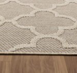 Outdoor Teppich,  Skandinavisches Design, Farbe Beige, Teppich für Terasse-Balkon-Küche, Rücken aus Polypropylen, Größe: 120 cm x 170 cm - Afbeelding 4