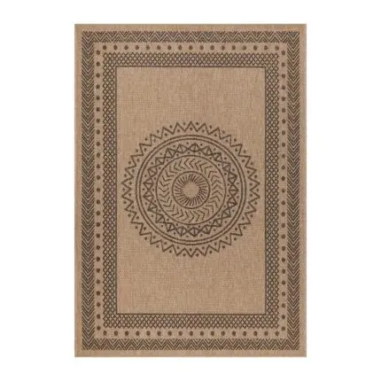 Dhaka Buitenkleed Vintage – Zwart (8714)