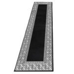 PARMA Kortpolig tapijt 80 x 300 cm Zwart
