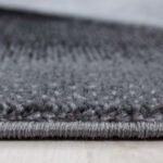 PARMA Kortpolig tapijt 80 x 300 cm Zwart - Afbeelding 2