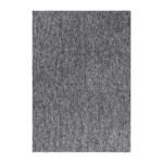 Kurzflor Teppich,  Unicolor - Einfarbig, Farbe Grau, Teppich für Wohnzimmer, Rücken aus Filz, Größe: 120 cm x 170 cm