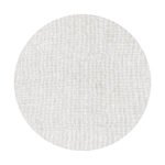 Kurzflor Teppich,  Unicolor - Einfarbig, Farbe Creme, Teppich für Wohnzimmer, Rücken aus Filz, Größe: 120 cm Rund