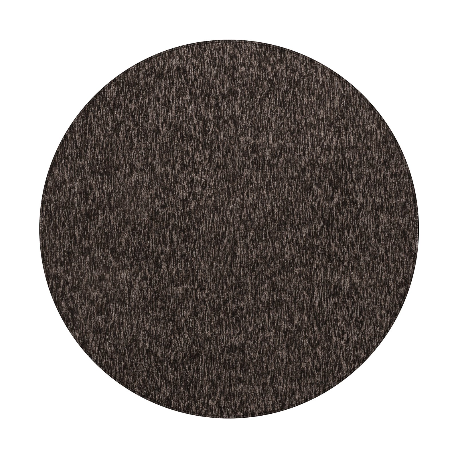 7351 Kurzflor Teppich, Unicolor - Einfarbig, Farbe Braun, Teppich für Wohnzimmer, Rücken aus Filz, Größe: 160 cm Rund - Afbeelding 1