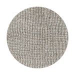 Kurzflor Teppich,  Unicolor - Einfarbig, Farbe Beige, Teppich für Wohnzimmer, Rücken aus Filz, Größe: 200 cm Rund