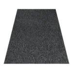 Kurzflor Teppich,  Unicolor - Einfarbig, Farbe Anthrazit, Teppich für Wohnzimmer, Rücken aus Filz, Größe: 200 cm x 290 cm - Afbeelding 3