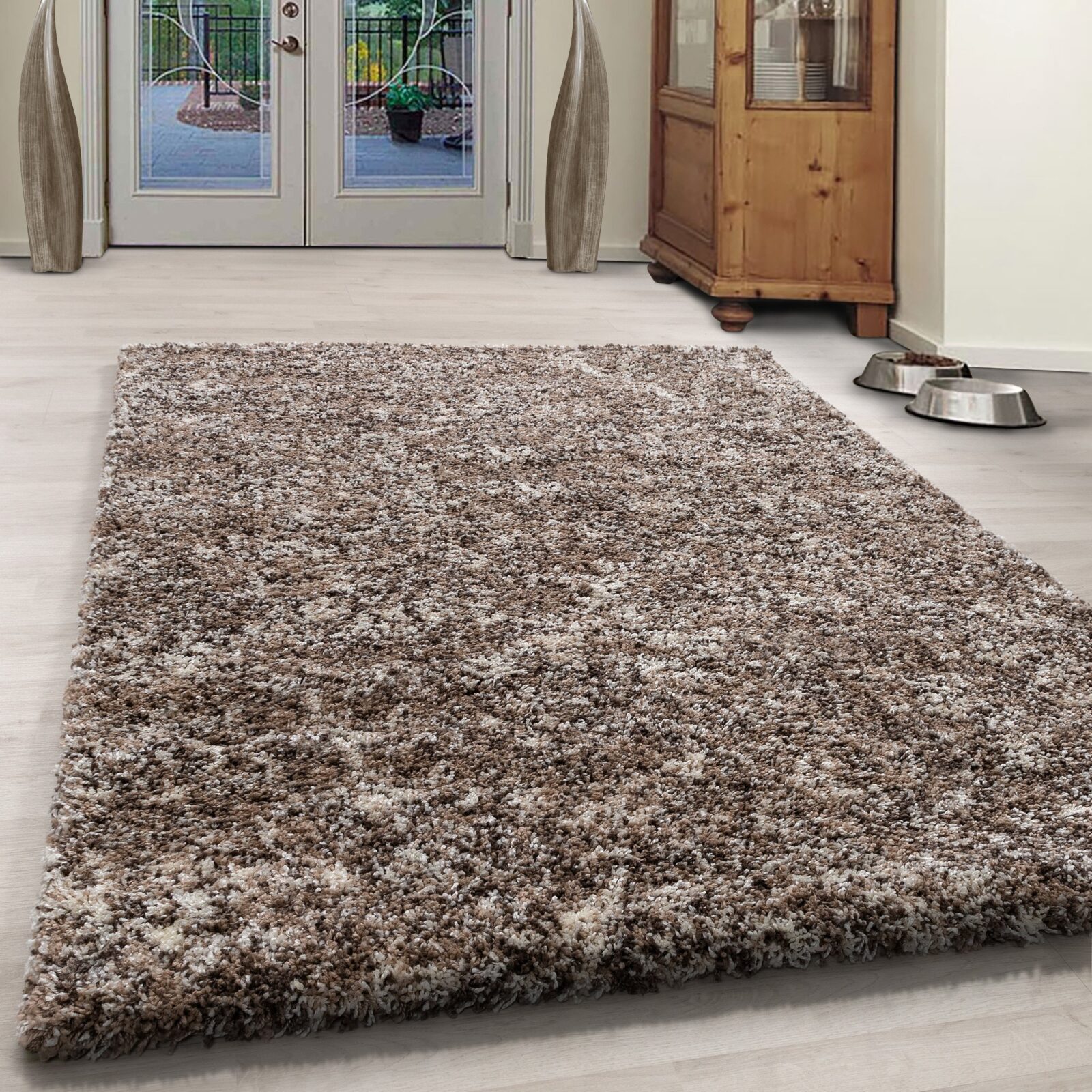 Enjoy Hoogpolig vloerkleed Gemêleerd – Beige (4500)
