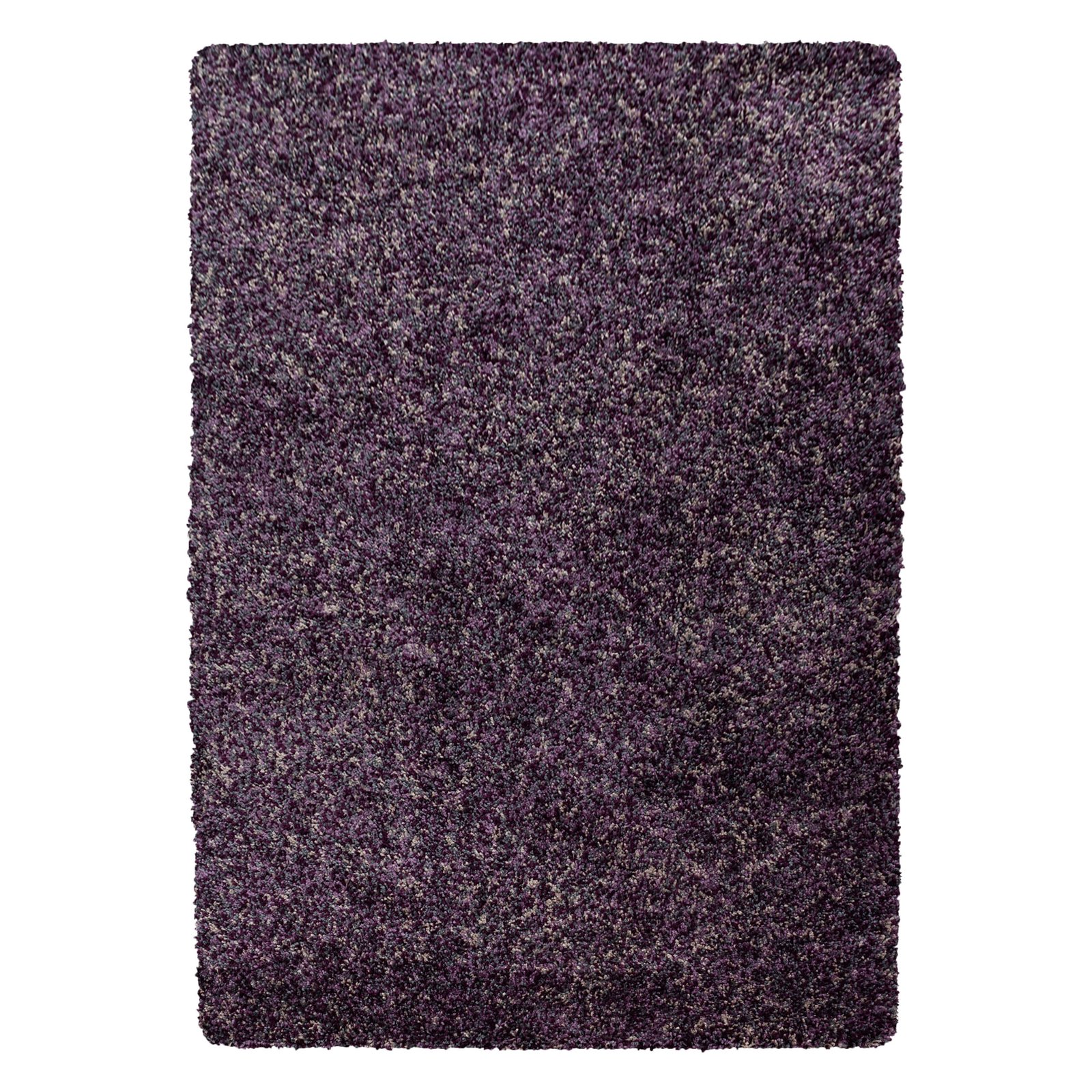 7509 Hochflor Teppich, Meliert Design, Farbe Violett, Teppich für Wohnzimmer, Rücken aus Jute, Größe: 60 x 110 cm - Afbeelding 1