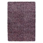 Hochflor Teppich,  Meliert Design, Farbe Pink, Teppich für Wohnzimmer, Rücken aus Jute, Größe: 120 cm x 170 cm