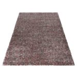 Hochflor Teppich,  Meliert Design, Farbe Rosa, Teppich für Wohnzimmer, Rücken aus Jute, Größe: 120 cm x 170 cm - Afbeelding 9