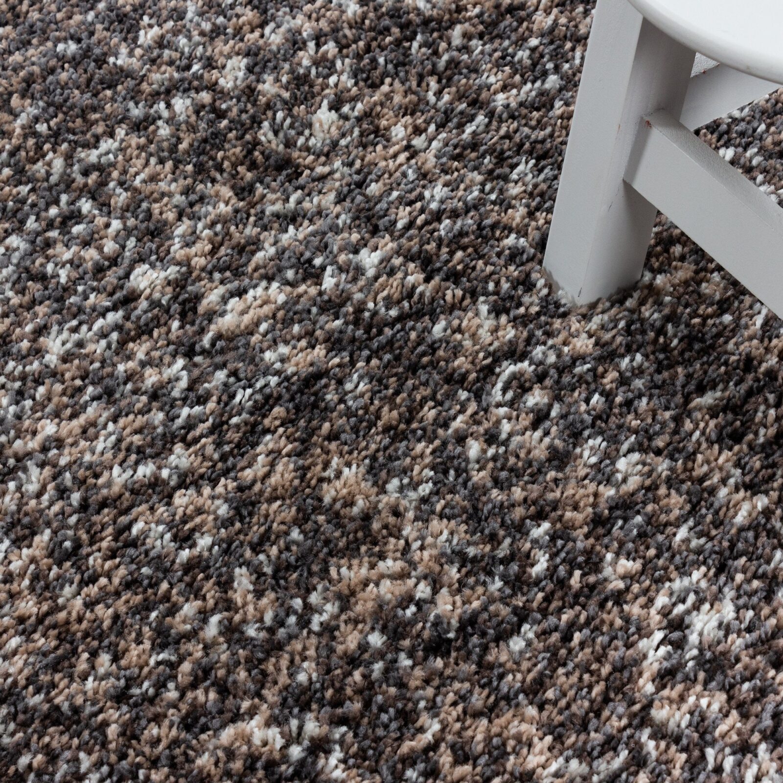 Enjoy Hoogpolig vloerkleed Gemêleerd – Taupe (4500)