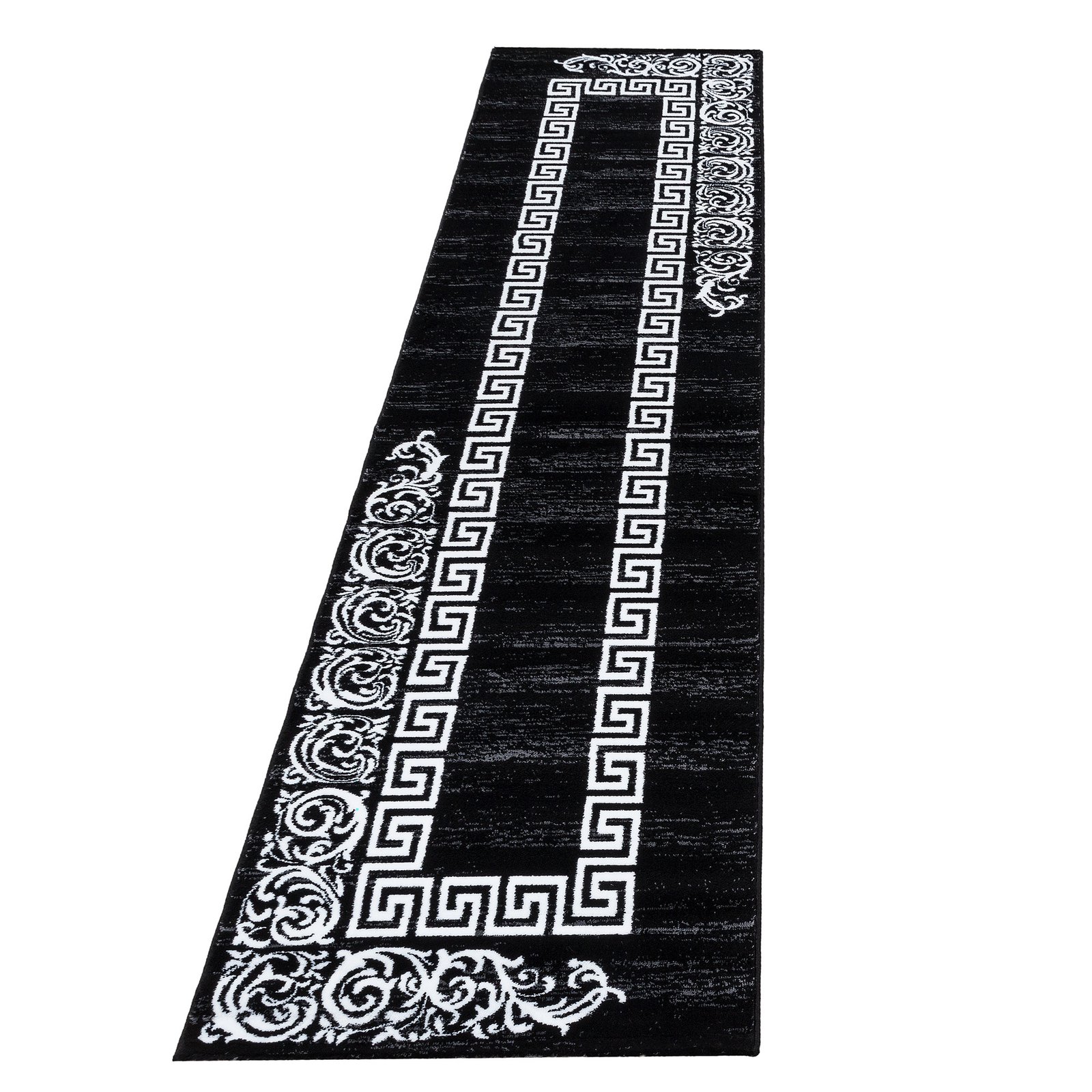 7697 MIAMI Kortpolig tapijt 80 x 300 cm Zwart - Afbeelding 1