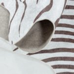 Waschbarer Teppich,  Tigerfell imitat, Farbe Braun, Teppich für Wohnzimmer, Rücken aus Wildleder, Größe: 150 cm x 200 cm - Afbeelding 5