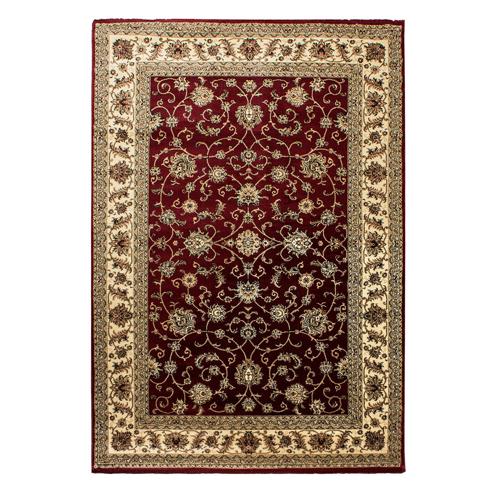 7791 Orient Teppich, Orientalisch Design, Farbe Rot, Teppich für Wohnzimmer, Rücken aus Jute, Größe: 300 cm x 400 cm - Afbeelding 1