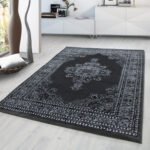 Orient Teppich,  Orientalisch Design, Farbe Grau, Teppich für Wohnzimmer, Rücken aus Jute, Größe: 160 cm x 230 cm - Afbeelding 2