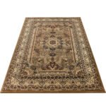 Orient Teppich,  Orientalisch Design, Farbe Beige, Teppich für Wohnzimmer, Rücken aus Jute, Größe: 160 cm x 230 cm - Afbeelding 3