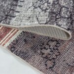 Waschbarer Teppich,  Patchwork Design, Farbe Multi, Teppich für Wohnzimmer, Rücken aus Canvas, Größe: 140 x 200 cm - Afbeelding 5