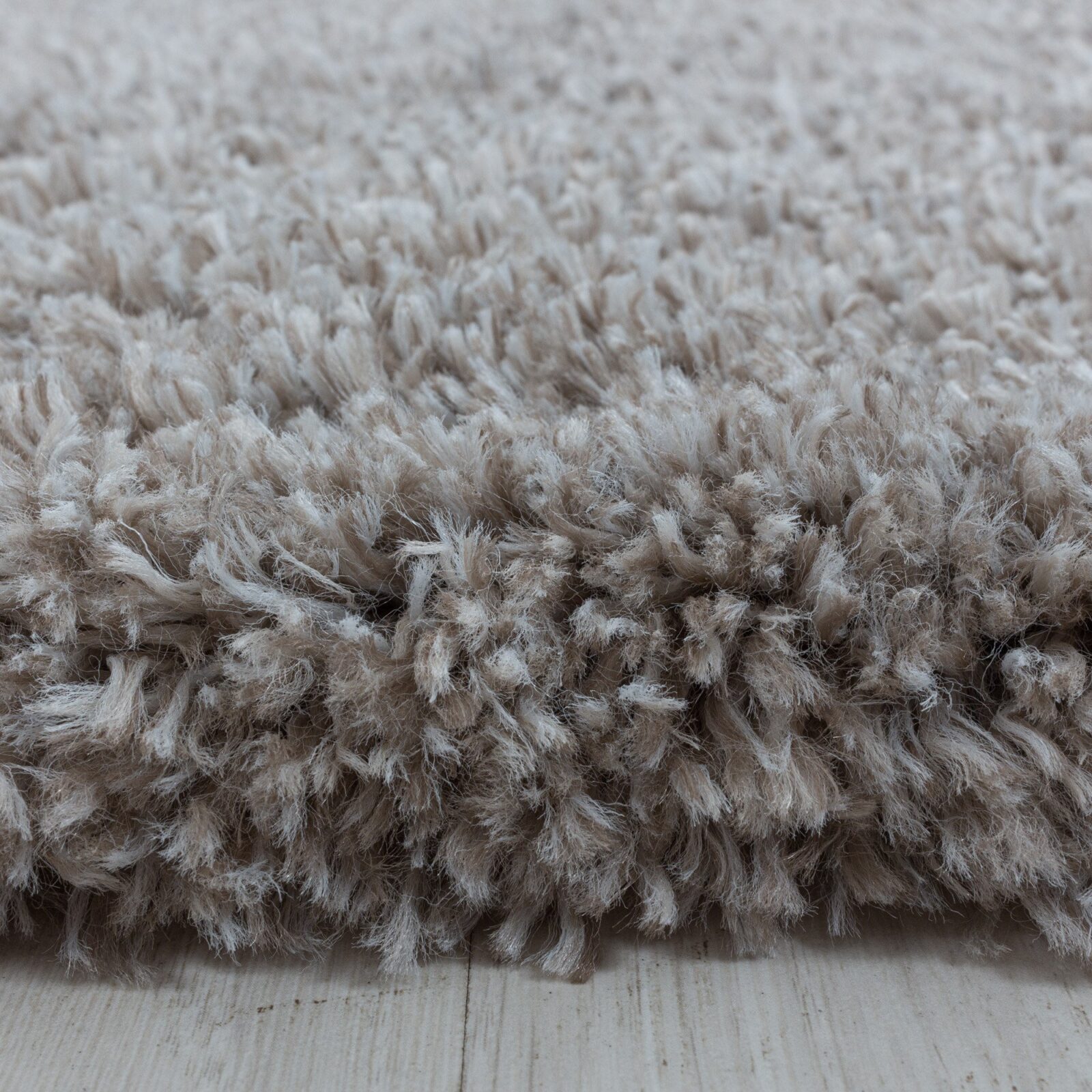 Fluffy Hoogpolig vloerkleed Effen – Beige (3500)